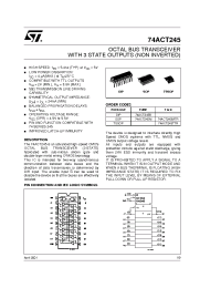 Datasheet 74ACT245 manufacturer STMicroelectronics