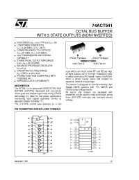 Datasheet 74ACT541 manufacturer STMicroelectronics
