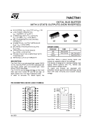 Datasheet 74ACT541MTR manufacturer STMicroelectronics
