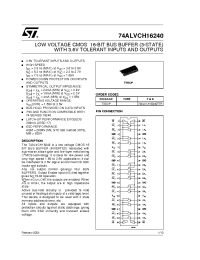 Datasheet 74ALVCH16240TTR manufacturer STMicroelectronics