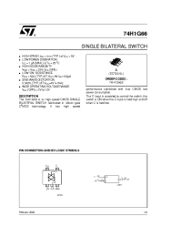 Datasheet 74H1G66 manufacturer STMicroelectronics