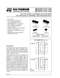 Datasheet 74HC157 manufacturer STMicroelectronics