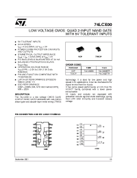 Datasheet 74LCX00MTR manufacturer STMicroelectronics