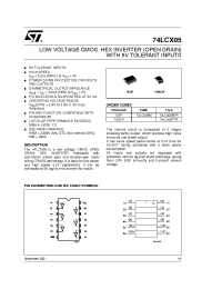 Datasheet 74LCX05M manufacturer STMicroelectronics