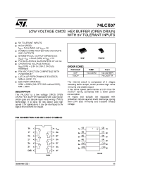 Datasheet 74LCX07T manufacturer STMicroelectronics