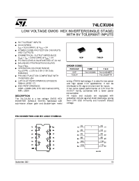 Datasheet 74LCXU04M manufacturer STMicroelectronics
