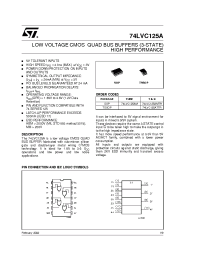 Datasheet 74LVC125A manufacturer STMicroelectronics