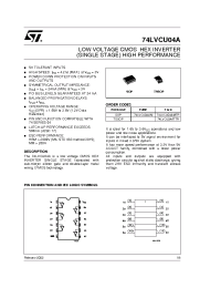Datasheet 74LVCU04AM manufacturer STMicroelectronics