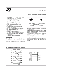 Datasheet 74LVQ02T manufacturer STMicroelectronics