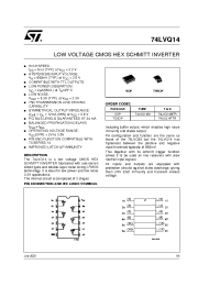 Datasheet 74LVQ14MTR manufacturer STMicroelectronics