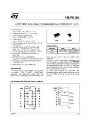 Datasheet 74LVQ158TTR manufacturer STMicroelectronics