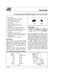 Datasheet 74LVQ163M manufacturer STMicroelectronics
