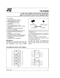 Datasheet 74LVQ240T manufacturer STMicroelectronics
