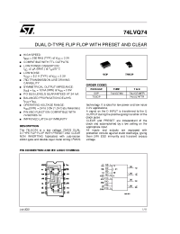 Datasheet 74LVQ74TTR manufacturer STMicroelectronics