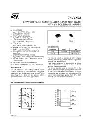 Datasheet 74LVX02TTR manufacturer STMicroelectronics