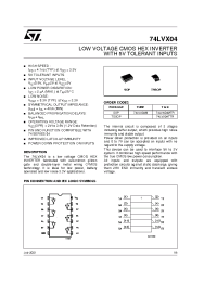 Datasheet 74LVX04M manufacturer STMicroelectronics