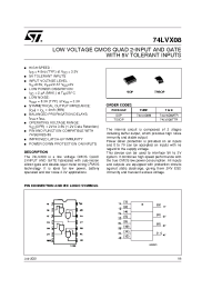 Datasheet 74LVX08 manufacturer STMicroelectronics