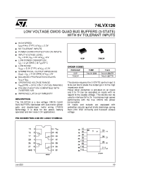 Datasheet 74LVX126 manufacturer STMicroelectronics