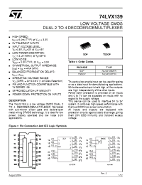 Datasheet 74LVX139 manufacturer STMicroelectronics