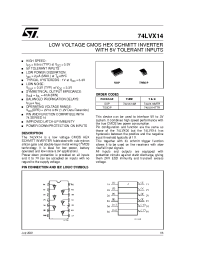 Datasheet 74LVX14TTR manufacturer STMicroelectronics