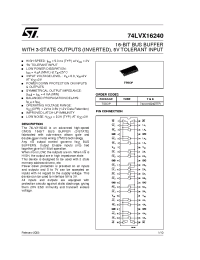 Datasheet 74LVX16240 manufacturer STMicroelectronics