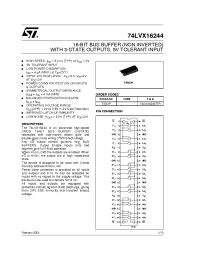 Datasheet 74LVX16244TTR manufacturer STMicroelectronics