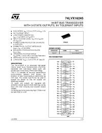 Datasheet 74LVX16245 manufacturer STMicroelectronics