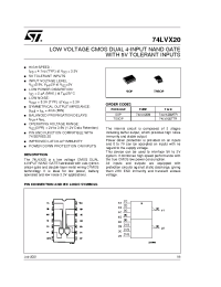 Datasheet 74LVX20 manufacturer STMicroelectronics