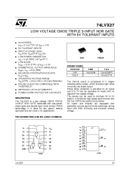 Datasheet 74LVX27 manufacturer STMicroelectronics