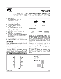 Datasheet 74LVX594M manufacturer STMicroelectronics