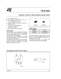 Datasheet 74LX1G03 manufacturer STMicroelectronics