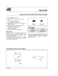 Datasheet 74LX1G07CTR manufacturer STMicroelectronics