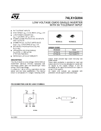 Datasheet 74LX1GU04 manufacturer STMicroelectronics