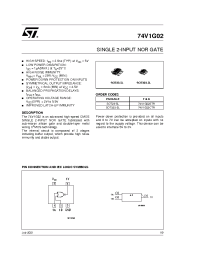 Datasheet 74V1G02CTR manufacturer STMicroelectronics