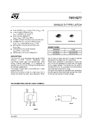 Datasheet 74V1G77 manufacturer STMicroelectronics