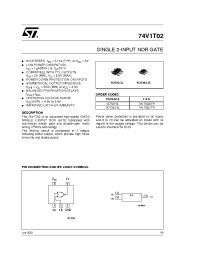 Datasheet 74V1T02CTR manufacturer STMicroelectronics