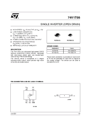 Datasheet 74V1T05CTR manufacturer STMicroelectronics