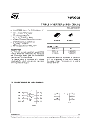 Datasheet 74V2G05CTR manufacturer STMicroelectronics