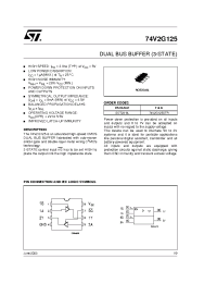 Datasheet 74V2G125 manufacturer STMicroelectronics