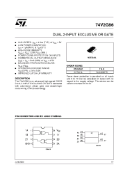 Datasheet 74V2G86 manufacturer STMicroelectronics