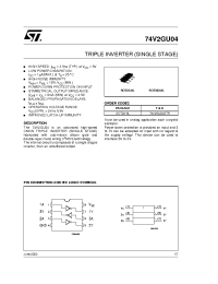 Datasheet 74V2GU04 manufacturer STMicroelectronics
