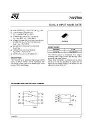 Datasheet 74V2T00STR manufacturer STMicroelectronics