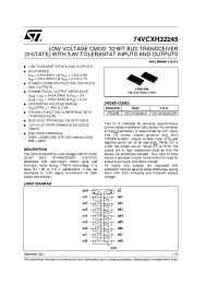 Datasheet 74VCXH32245LB manufacturer STMicroelectronics
