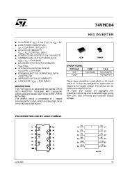 Datasheet 74VHC04MTR manufacturer STMicroelectronics