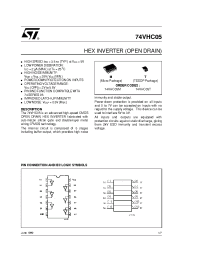 Datasheet 74VHC05M manufacturer STMicroelectronics