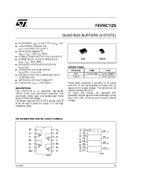 Datasheet 74VHC125MTR manufacturer STMicroelectronics