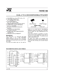 Datasheet 74VHC139 manufacturer STMicroelectronics