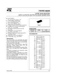 Datasheet 74VHC16244 manufacturer STMicroelectronics