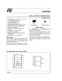 Datasheet 74VHC20 manufacturer STMicroelectronics
