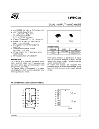 Datasheet 74VHC20TTR manufacturer STMicroelectronics